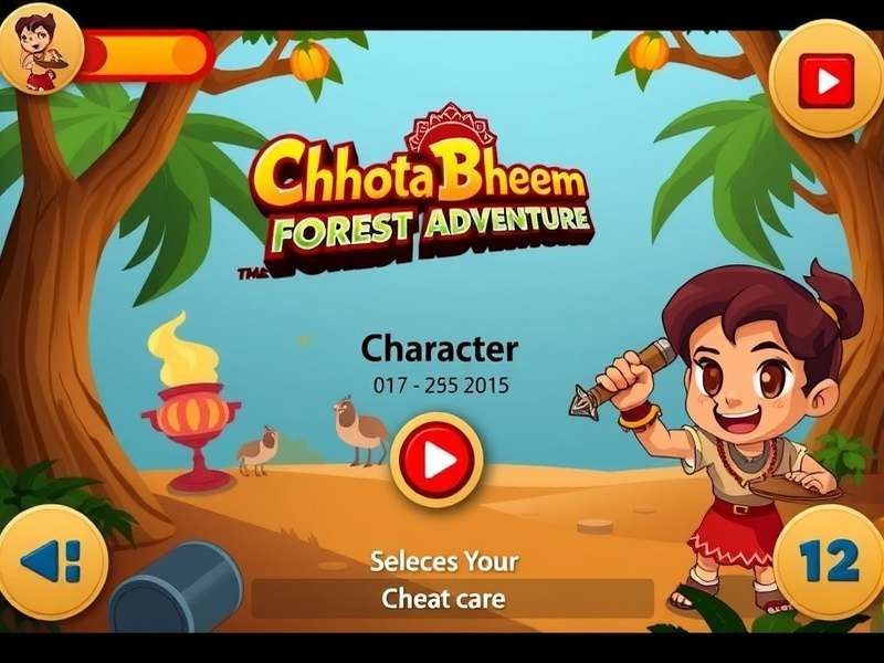 Chhota Bheem Forest Adventure character selection screen